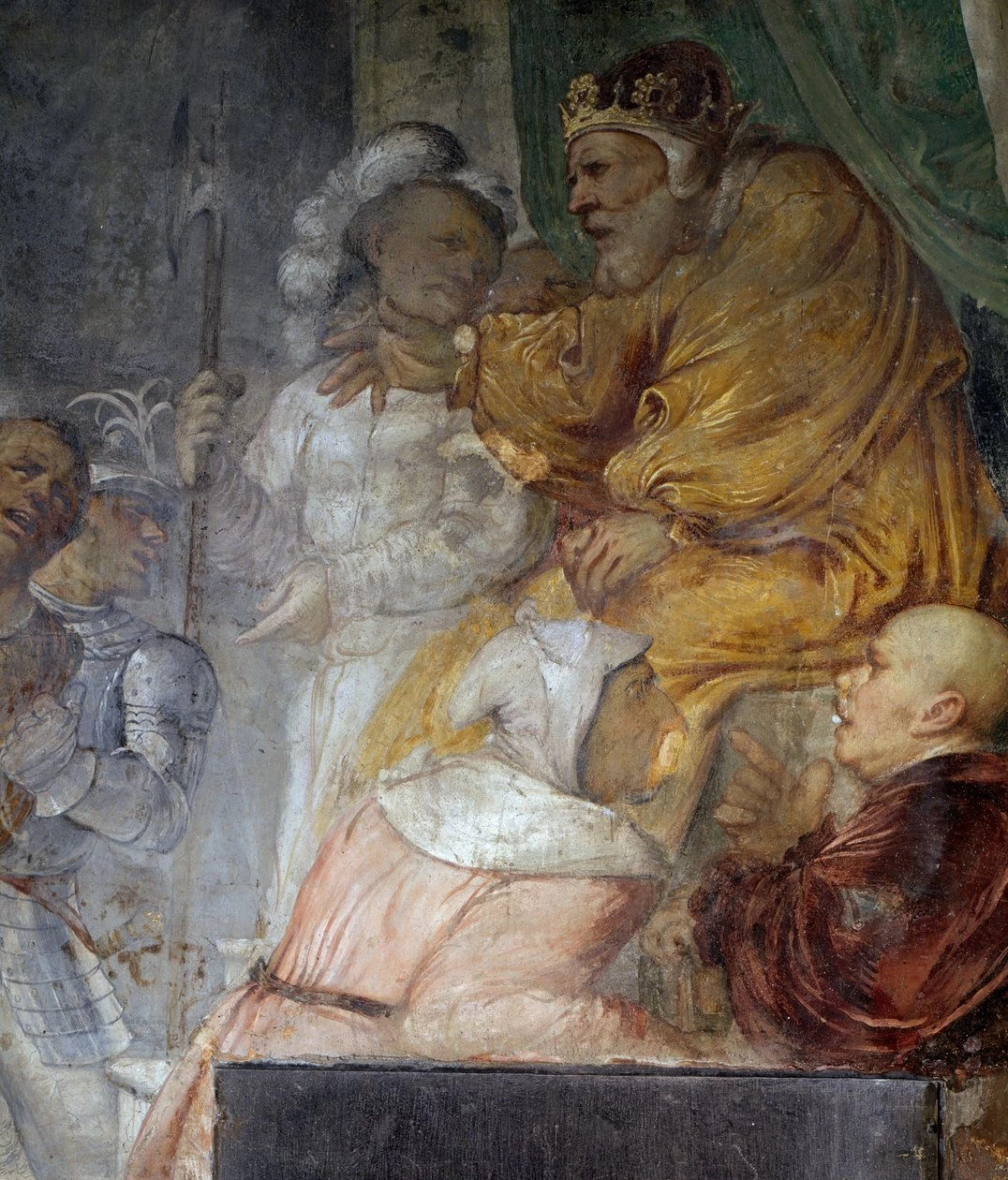 Il Romanino-478-Chiesa di S. Antonio a Breno, Brescia - Episodi da libro del profeta Daniele. Nabucodonosor